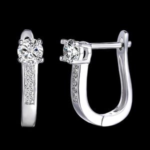 18K♠+Swarovski® Diamonds Huggie Hoops Earrings